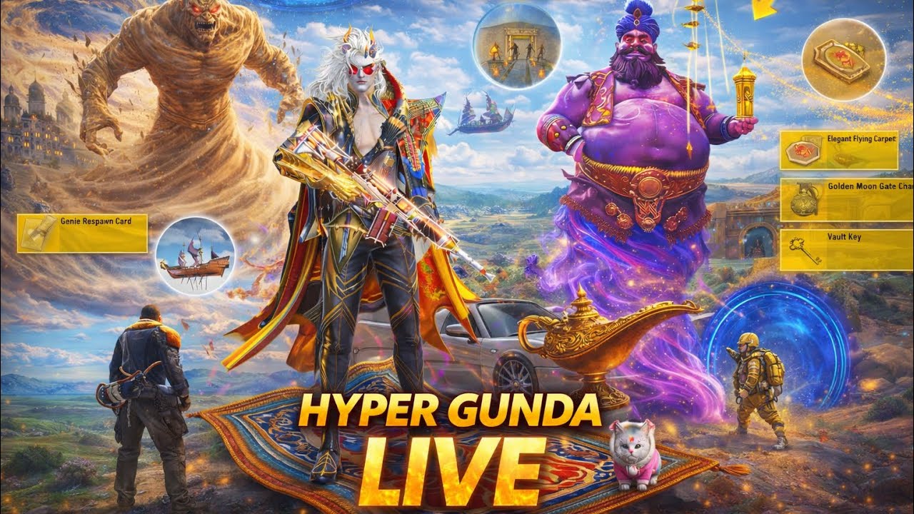 CHALO AB GINI BULATE HAI HYPER GUNDA LIVE  RANK PUSH CONQUEROR  #bgmi #pubgmobile #live #trending