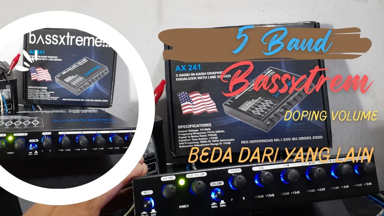 Parametric BASSXTREME 5 band Equalizer AX 241 Special