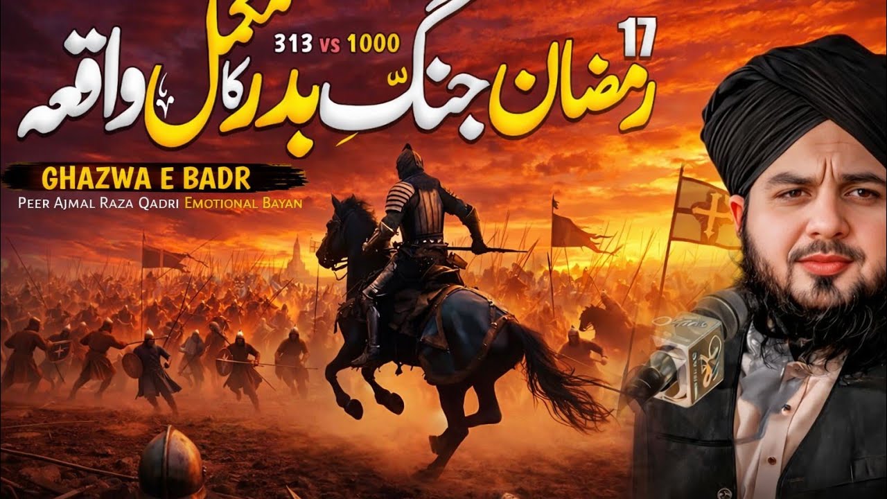 17 Ramadan - Jang-e-Badar Ka Waqia | Battle Of Badr ⚔| Peer Ajmal Raza Qadri Bayan