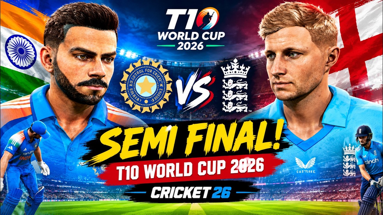 INDIA vs ENGLAND 🔥 SEMI FINAL! 🇮🇳 | T10 World Cup 2026 | Cricket 26