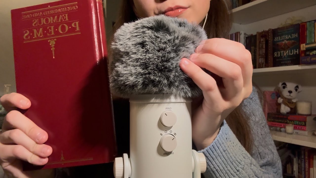 ASMR reading you poetry for relaxation or sleep 😴 *clicky whispers*