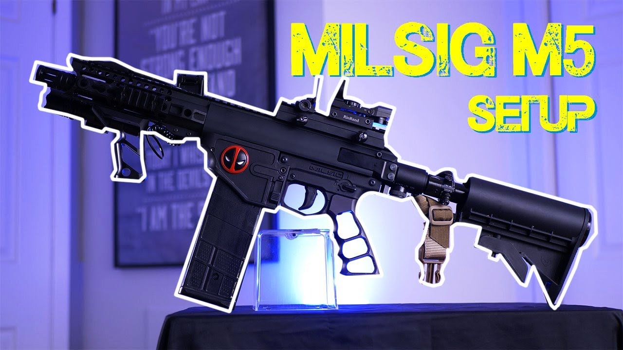 My PAINTBALL MARKER Setup | Milsig M5 Magnus ➜ Magfed Paintball