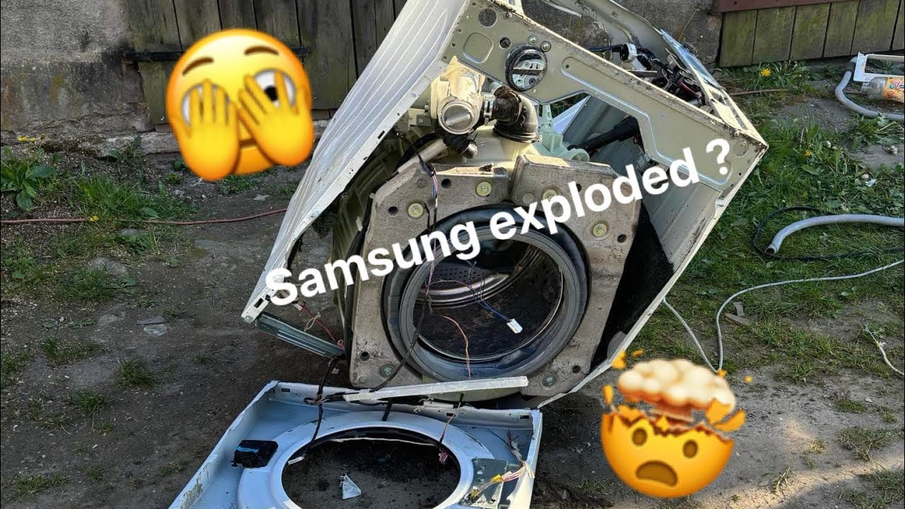 Stress Test: Samsung Washer VS Bricks/ Pralka Samsung VS cegły