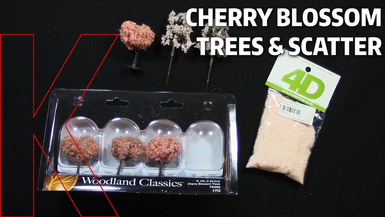Model Cherry Blossom Trees and Scatter