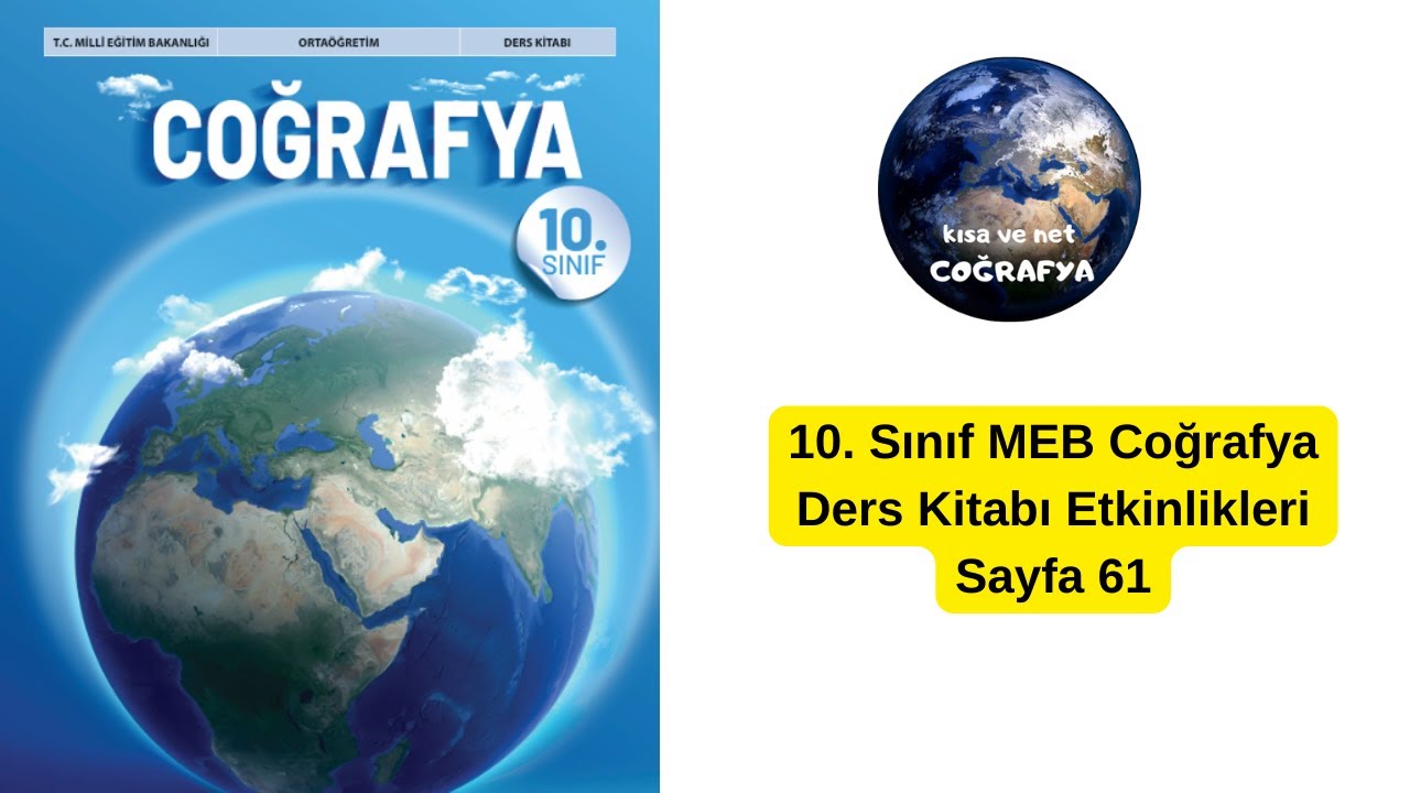 10. Sınıf Coğrafya Ders Kitabı 61. Sayfa Etkinlik Cevapları Çözümü meb kitabı