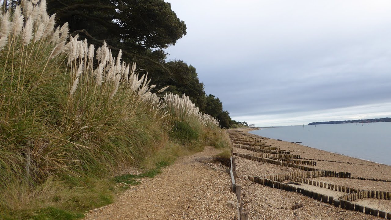 Lepe Country Park Coast Walk Scenery - New Forest Hampshire Walks - Tour England Walking Holidays UK