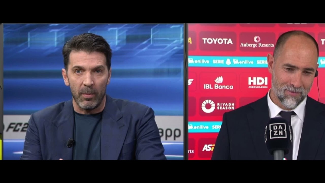 TUDOR INTERVISTA DOPO PARTITA ROMA - JUVE 1-1