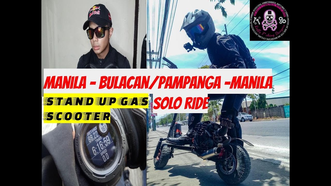 Gas scooter solo long ride Manila - Bulacan, Pampanga- Manila