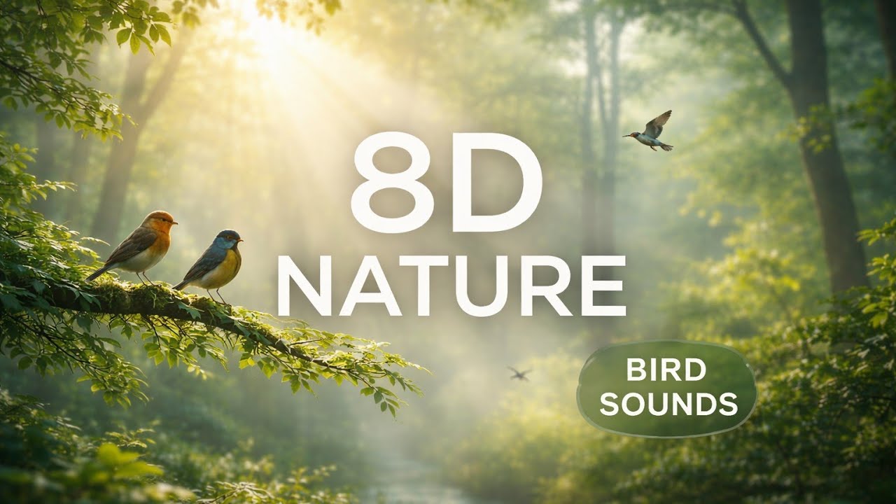8D Nature Sounds 🐦 Relaxing Birds for Deep Calm, Sleep & Focus