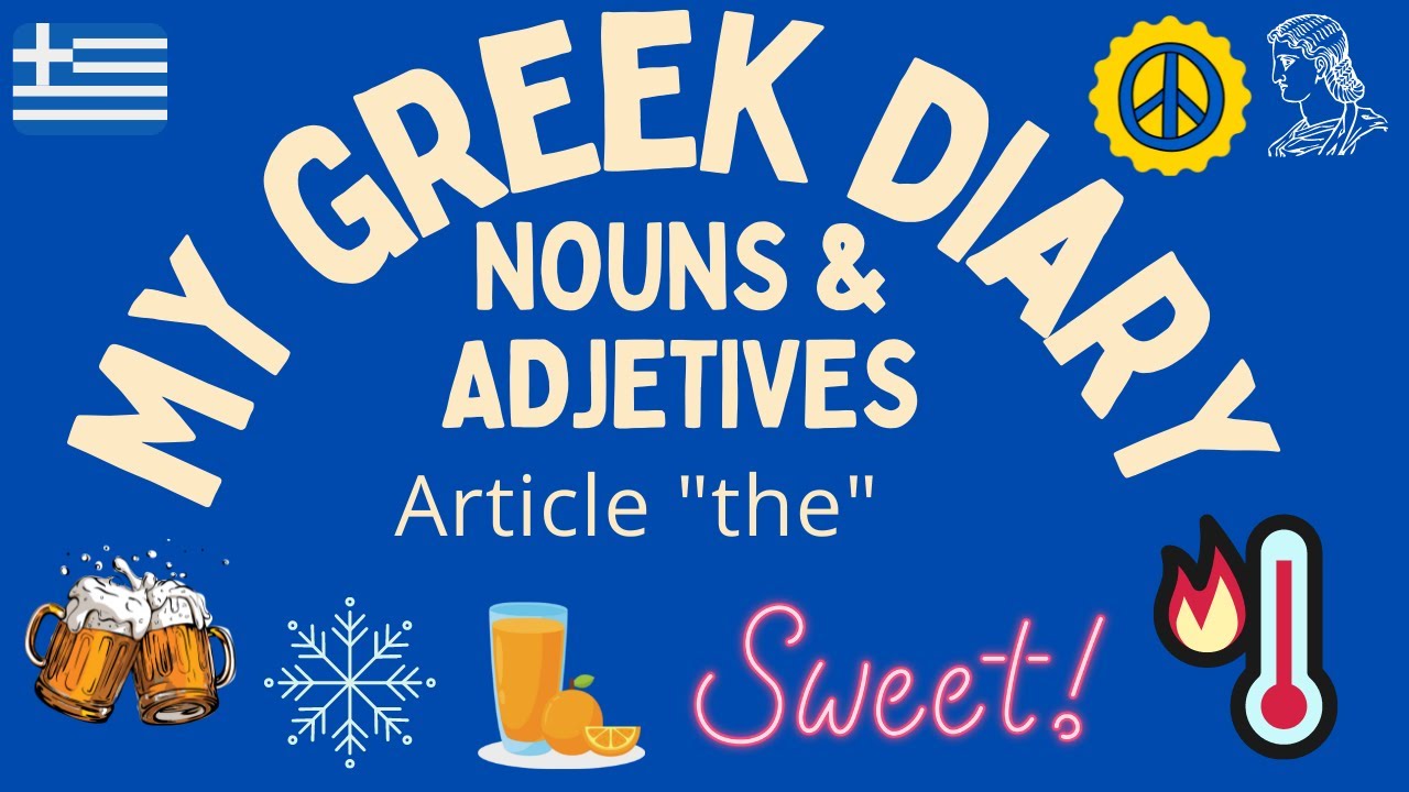 6 EASY Greek ADJETIVES ➕ Greek define ARTICLES 😉