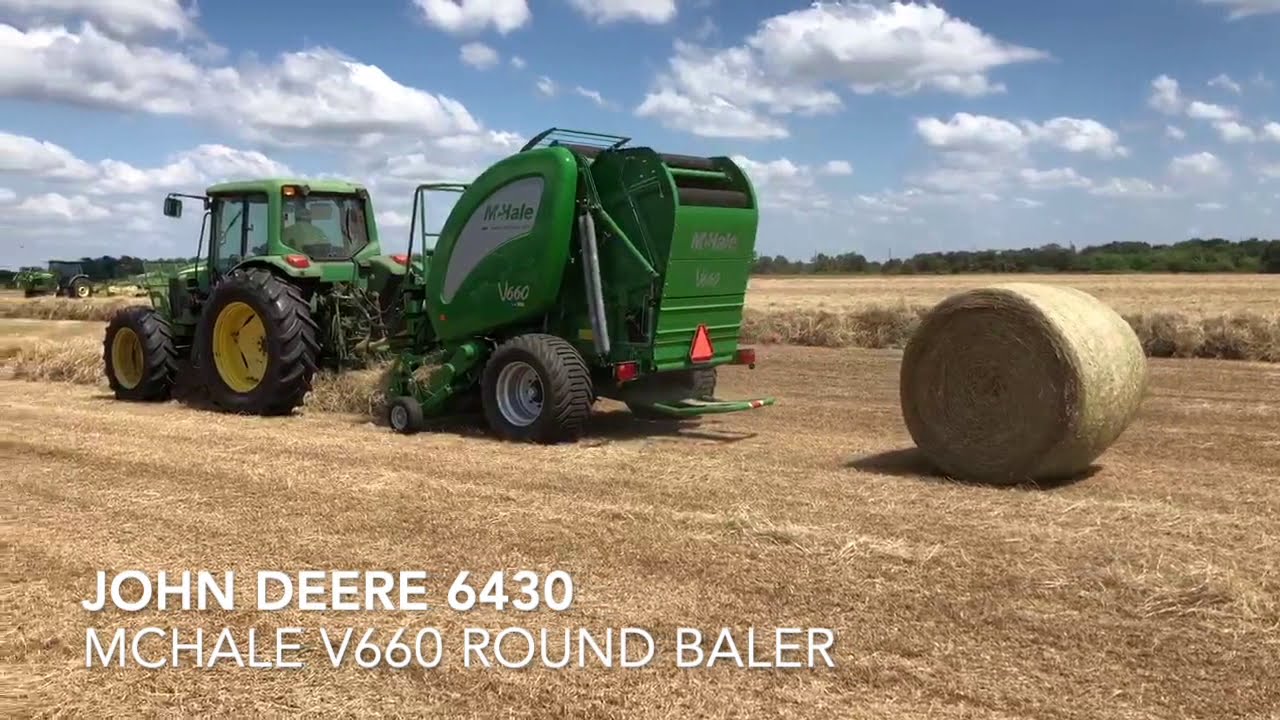 Which Round Baler Is The Best? Round Baler in action | McHale V660 with John Deere