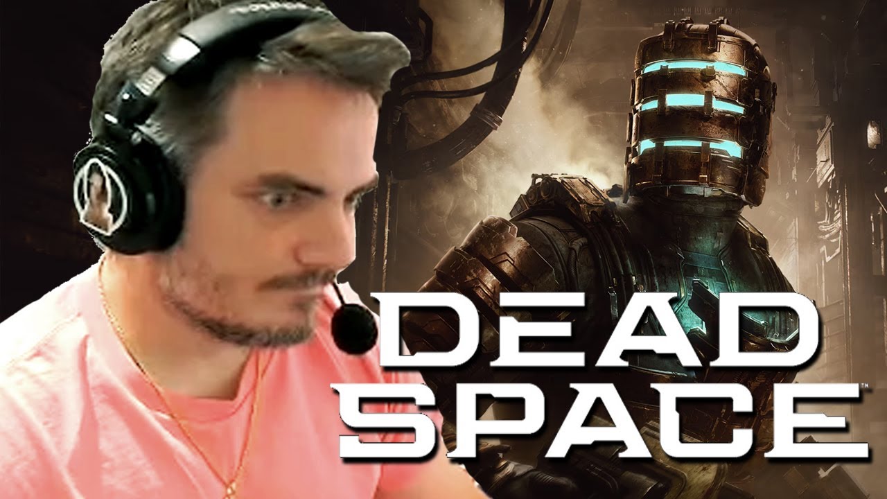 Maddison rolls an obelisk in Dead Space.