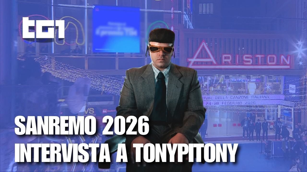 Sanremo 2026, TonyPitony al Tg1: 