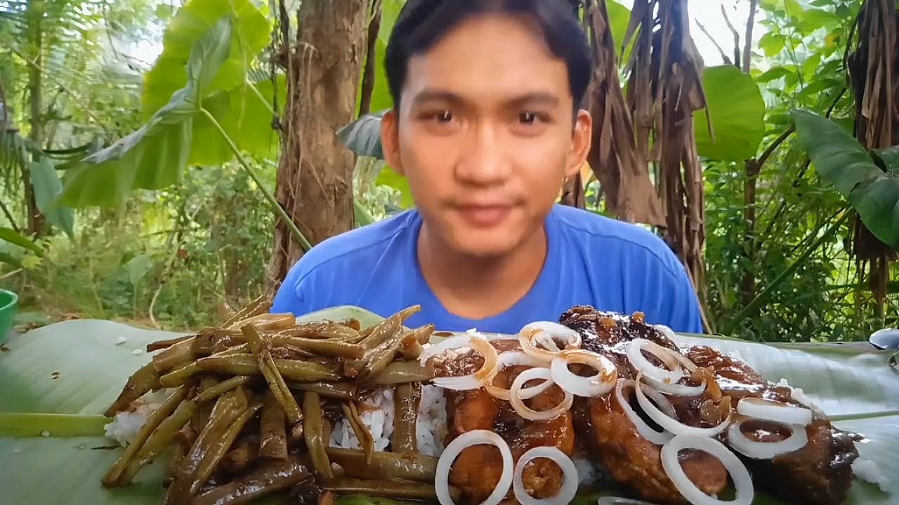 Bangus Steak at Adobong Sitaw | MUKBANG ASMR