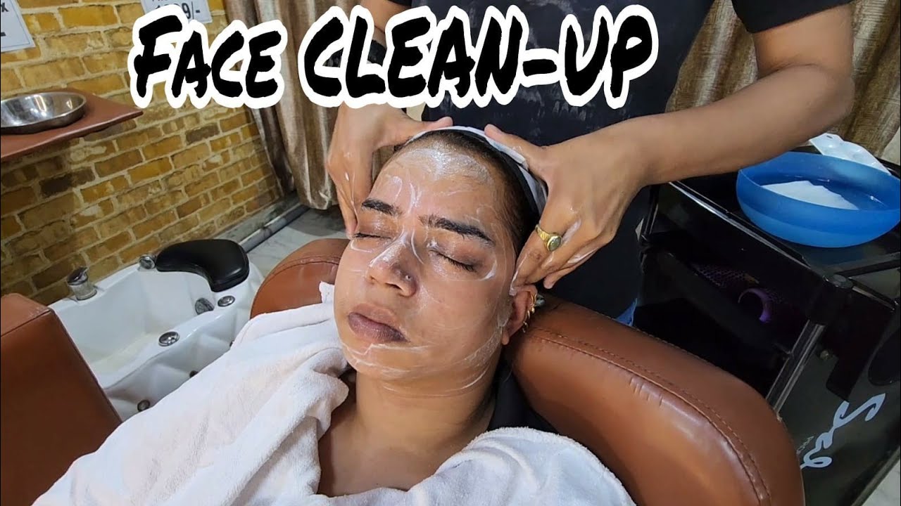 Face clean up by Barber KAJAL/  INDIAN FACE CLEANING TECHNIQUE