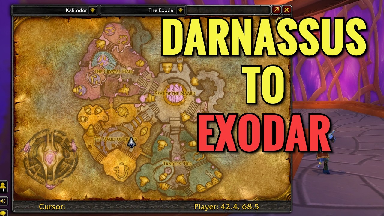 How To Get To Exodar From Darnassus (WoW TBC)
