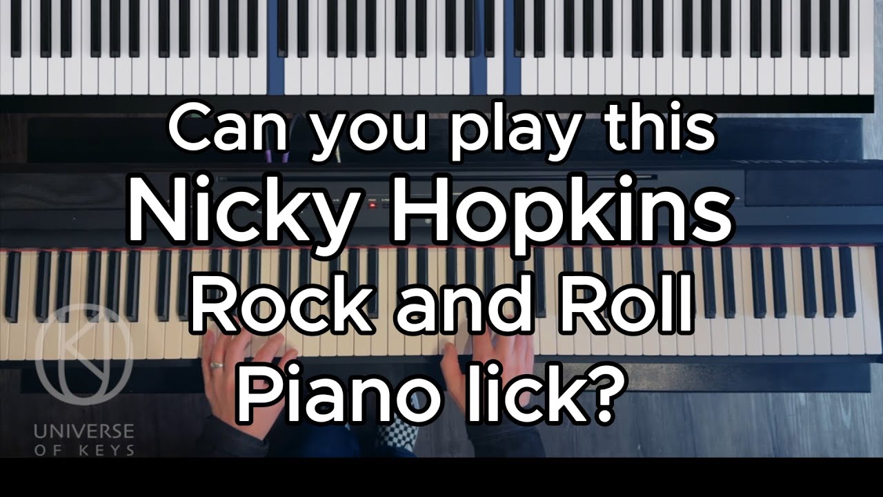Can you play this Nicky Hopkins Rock and Roll Piano lick?