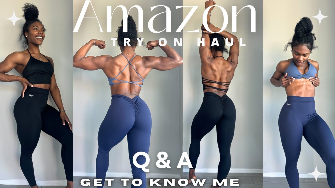 BEST AMAZON ACTIVEWEAR *Affordable | Gym Outfits* Q&A get to know me