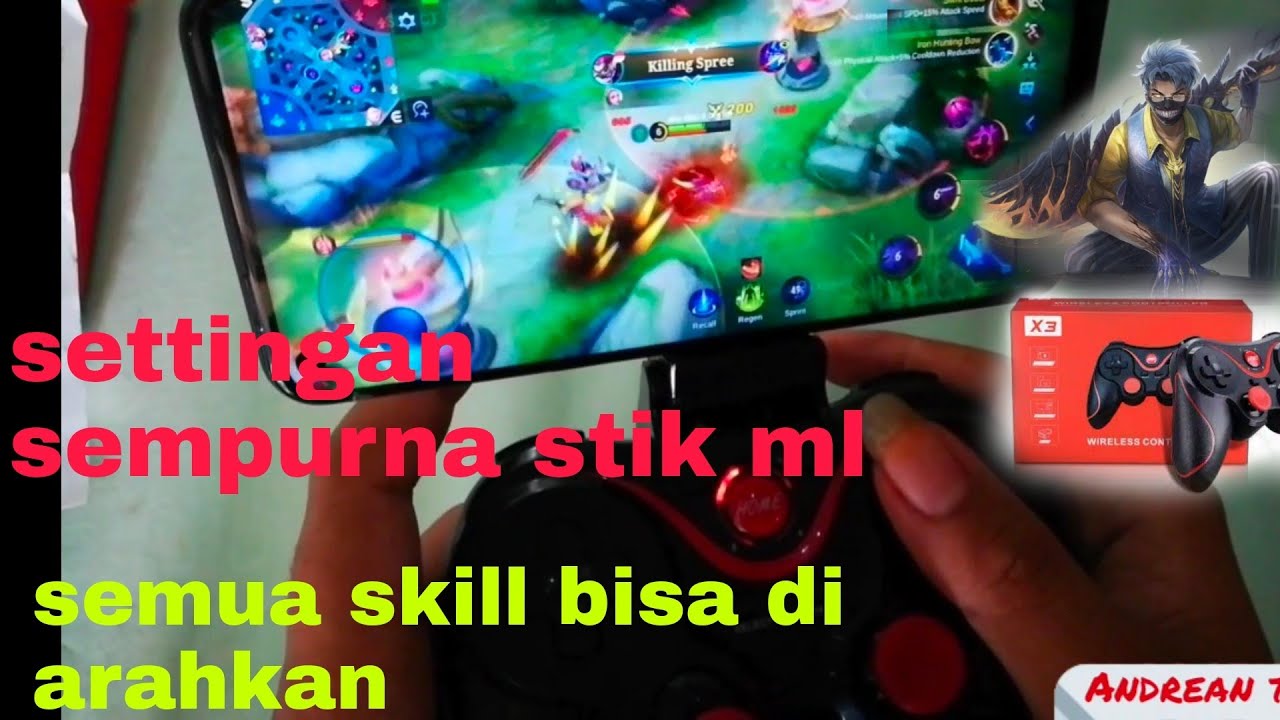 main mobile legend pakai gamepad x3