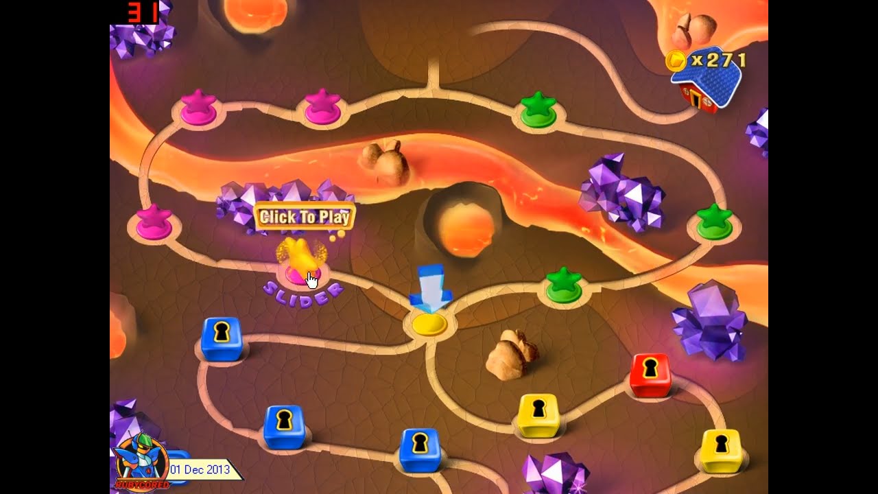 Super Collapse! 3 (2006, PC) - 08 of 11: Lava Levees [720p50]