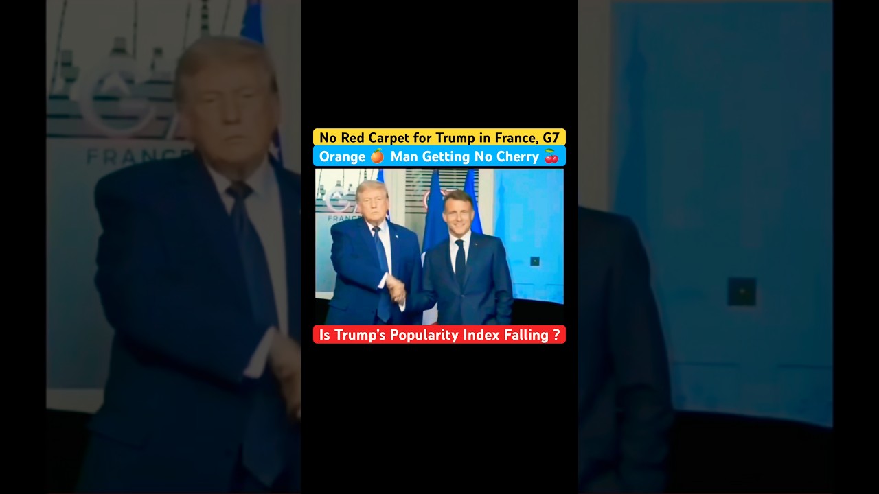 Trump&rsquo;s Power & Respect is Falling Down 📉 #geopolitics #g7 #france #prezmacron #india #funny #trump