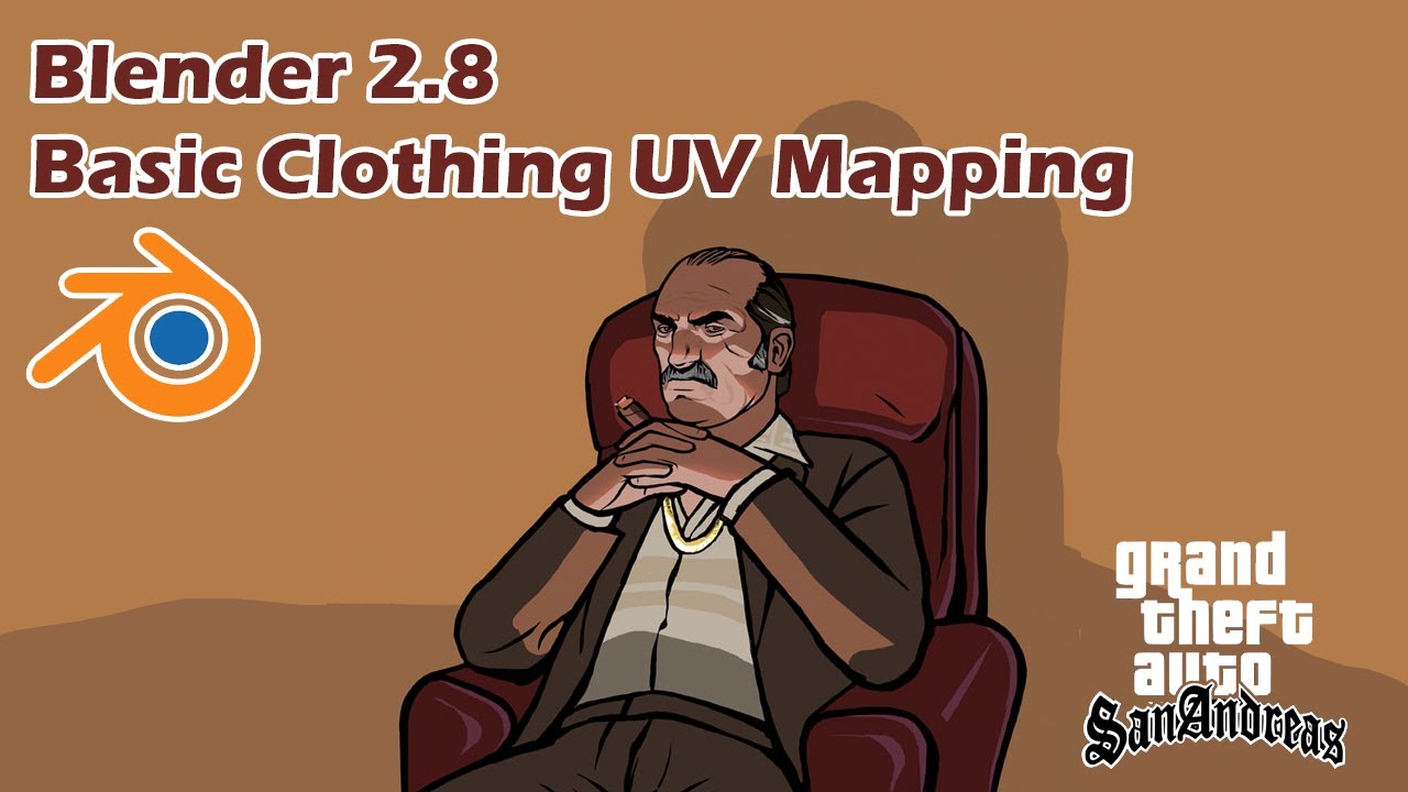 Beginner Blender 2.8 Tutorial (GTA:SA): Basic Clothing UV Mapping