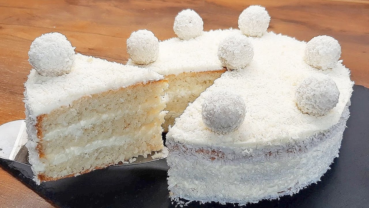 Delikatne 🍰 Ciasto na Święta! Ciasto Raffaello! Łatwy przepis na ciasto!