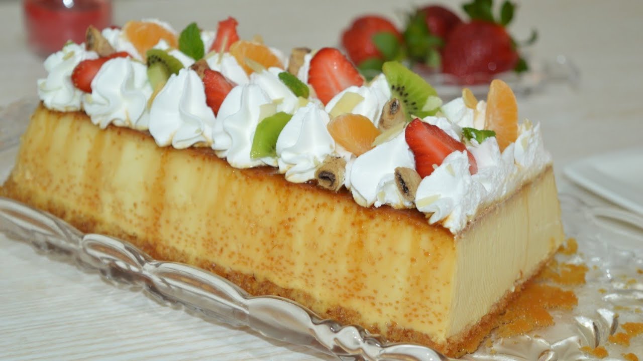 الفلان كيك الرائع و السهل اللي كيحمر الوجه مع الضيوف  Flan