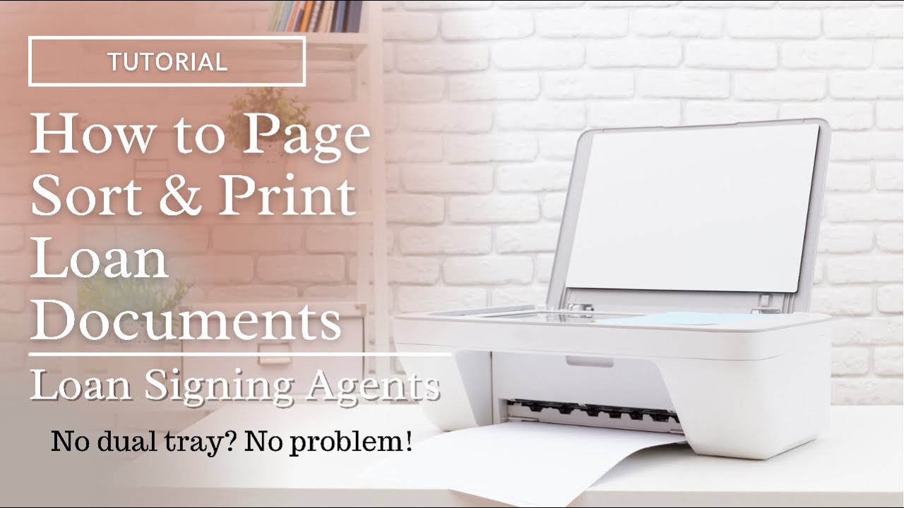 How to Page Sort & Print Loan Documents | Loan Signing Agent #pagesort #loansigningagent
