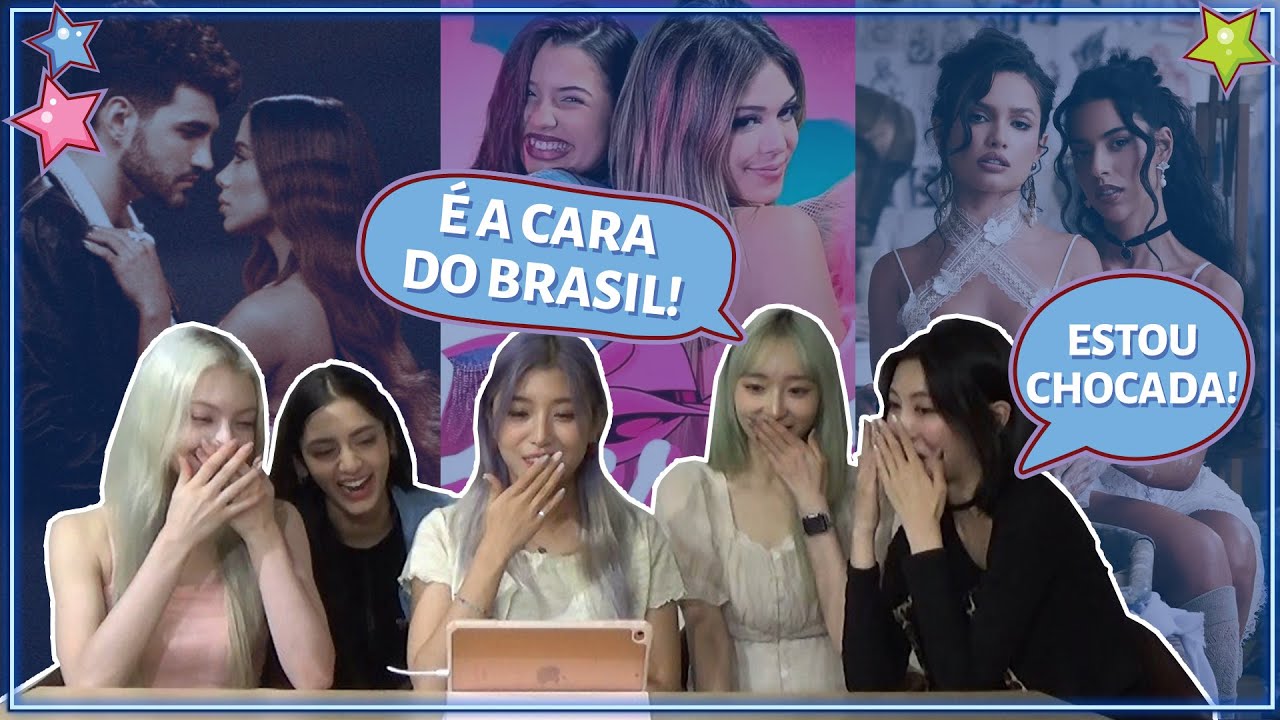 GRUPO DE KPOP REAGE A JÃO, ANITTA, MELODY, JULIETTE, MARINA SENA (COM X:IN)