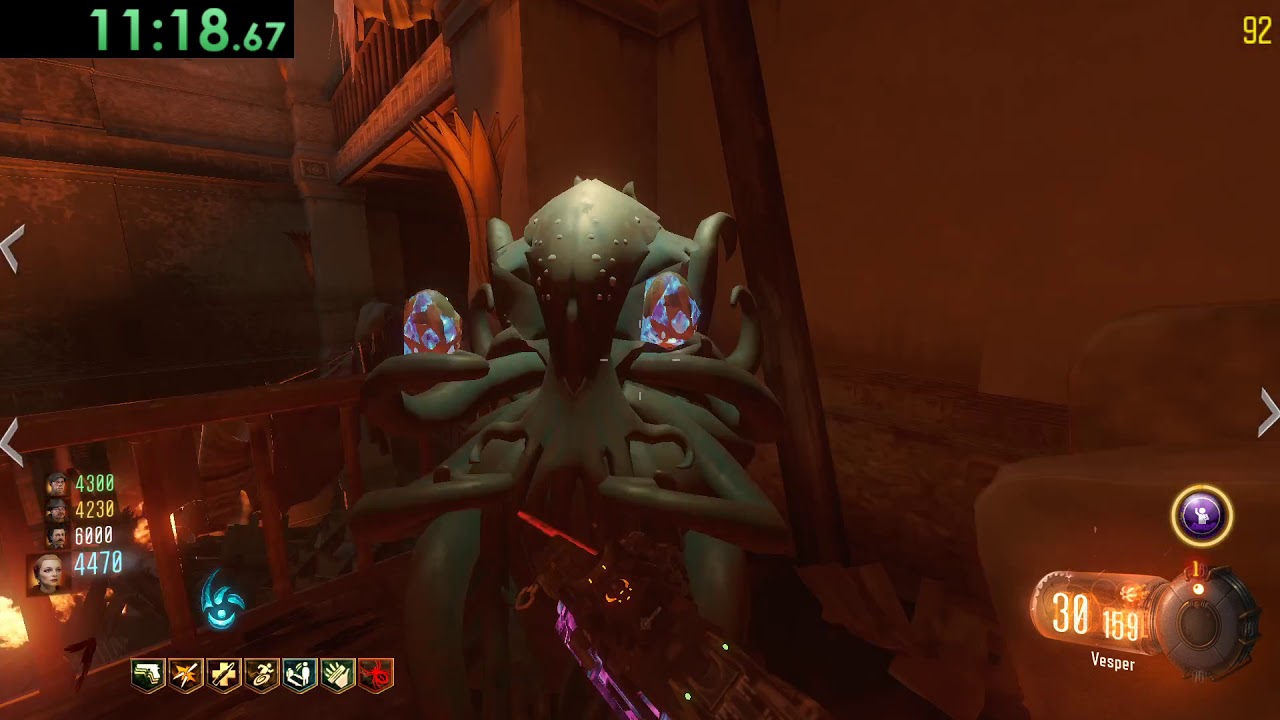 Shadows Of Evil - 4 Player Easter Egg Speedrun - 