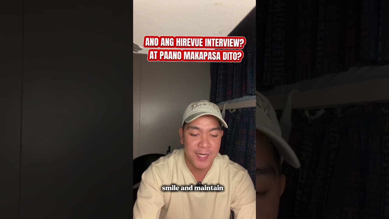 Paliwanag kung Ano ang HIREVUE INTERVIEW at TIPS kung paano makapasa dito   #kamarinovlog 