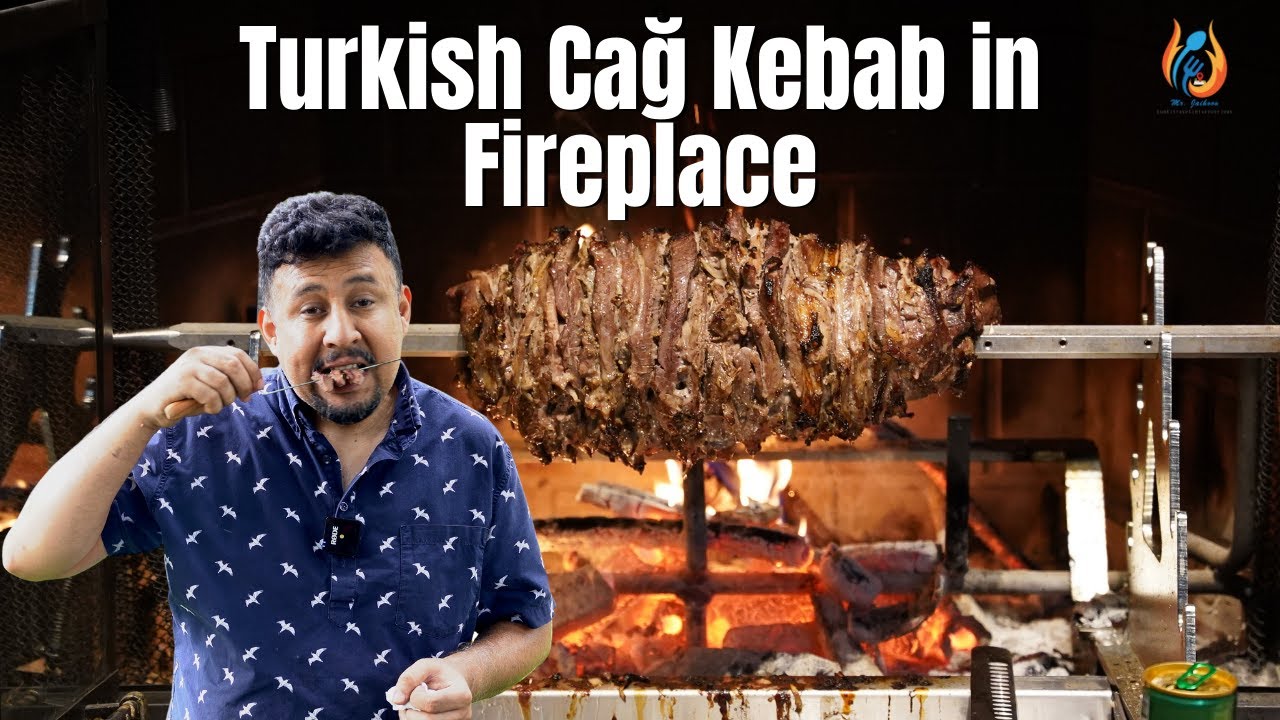 Cağ Kebab in Fire Place | Şöminede Cağ Kebabı
