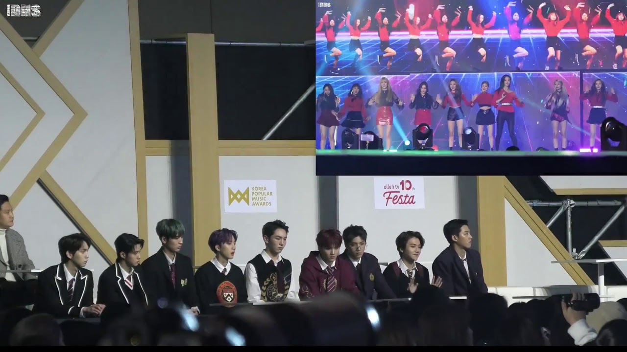181220 [FANCAM KPMA 2018] PENTAGON(펜타곤) Reaction to (모모랜드) MOMOLAND 뿜뿜 BBOOM BBOOM