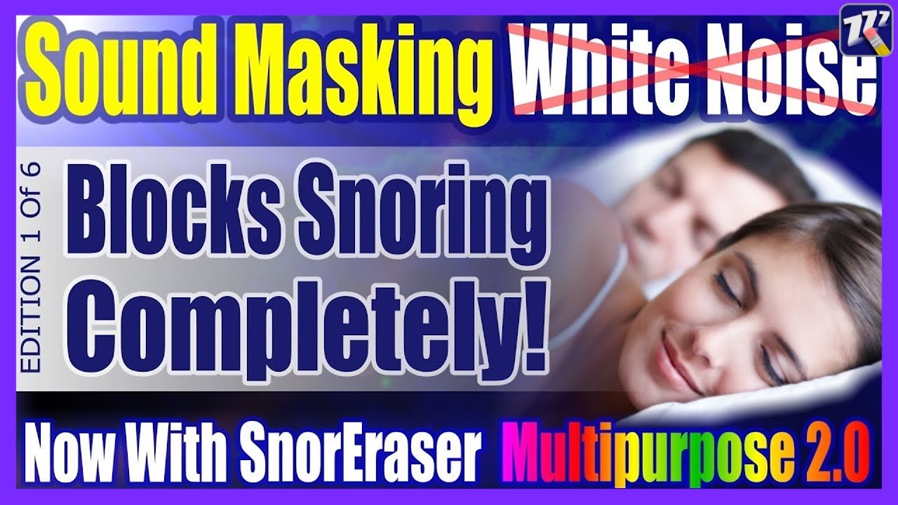 50% Less Volume Than White Noise Sound Masking To Block Out Snoring