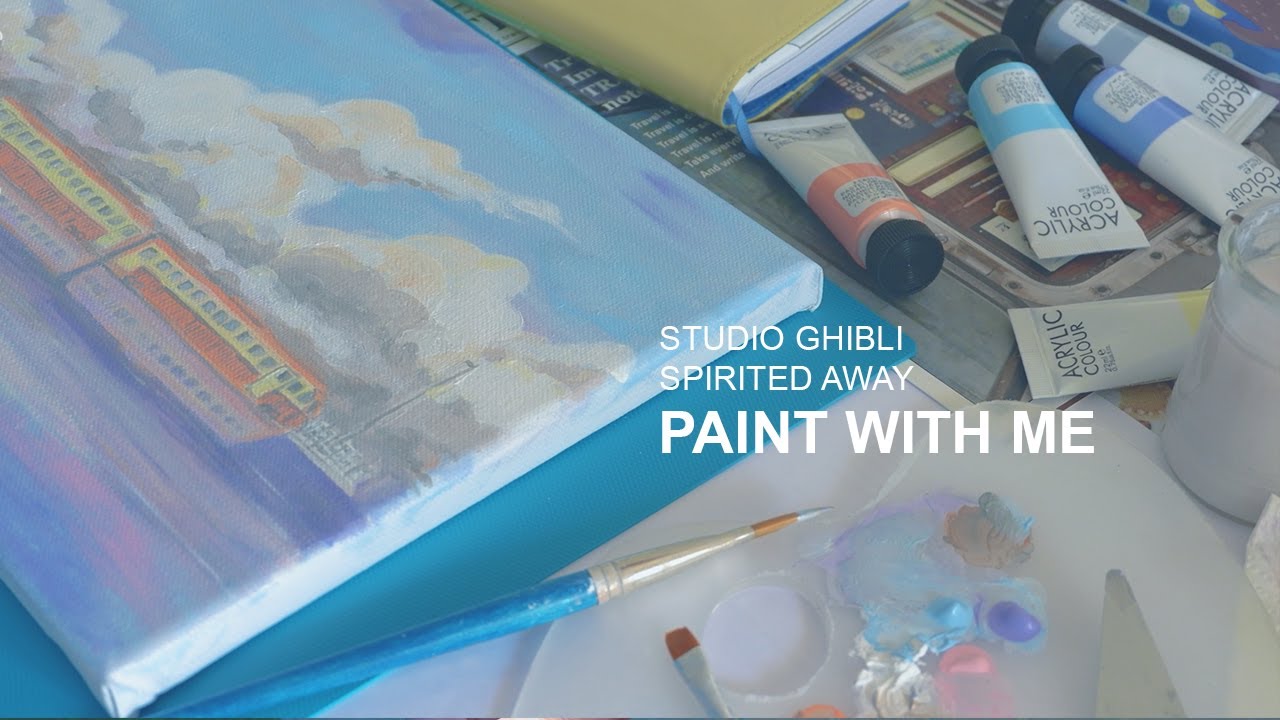 Paint With Me | Studio Ghibli Spirited Away Train | Acrylic