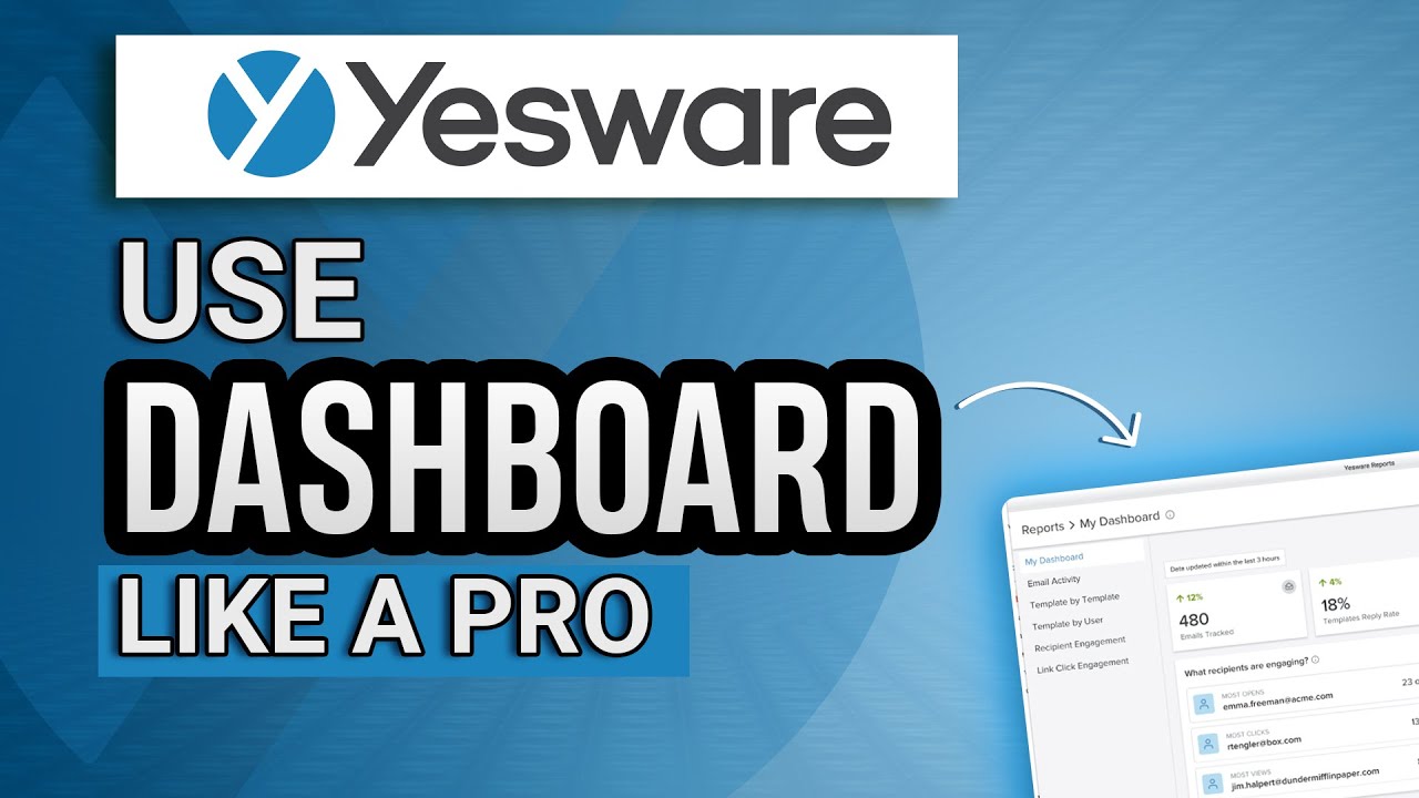 How to use &ldquo;My Dashboard&rdquo; on Yesware