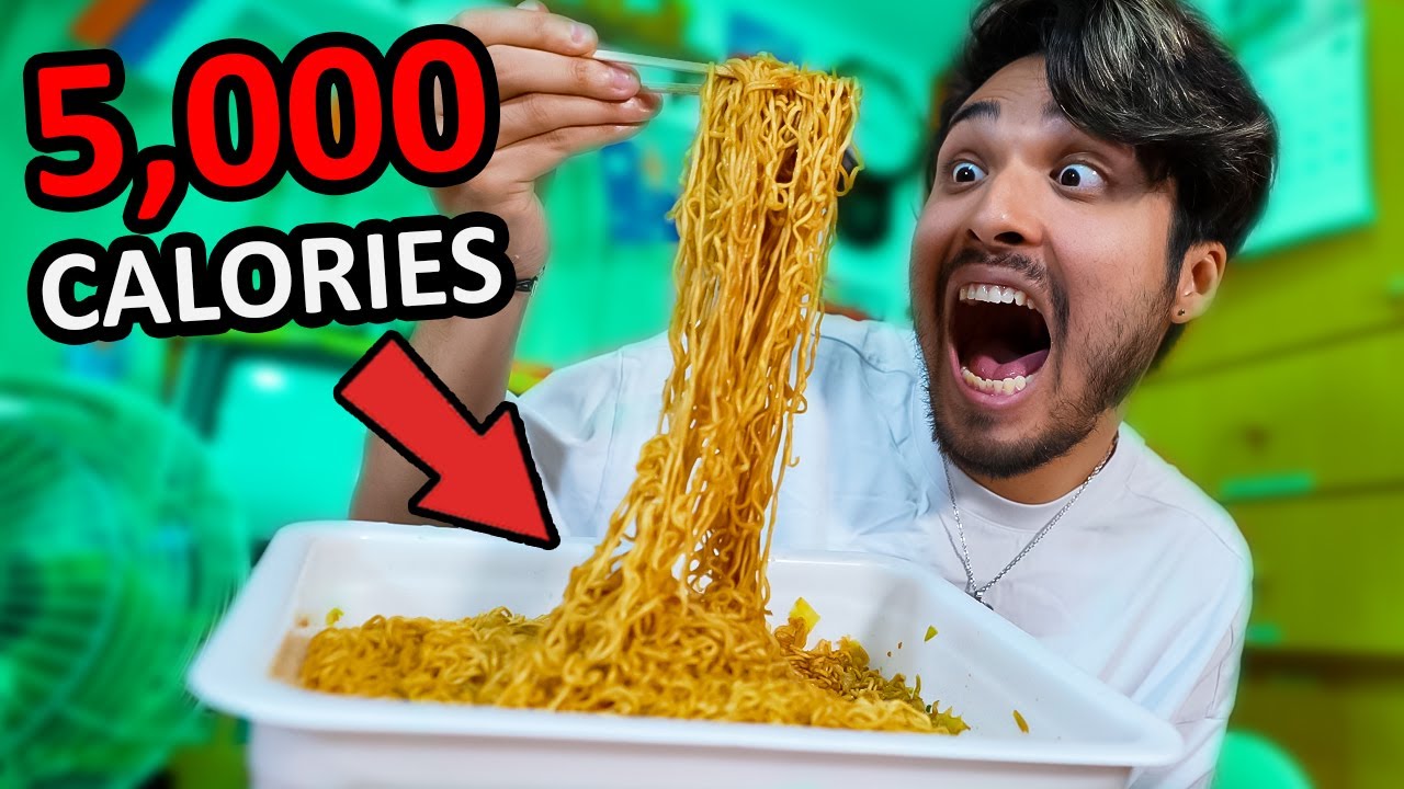 I Tried Eating The BIGGEST Cup Noodles in Japan | 4,000+ CALORIES