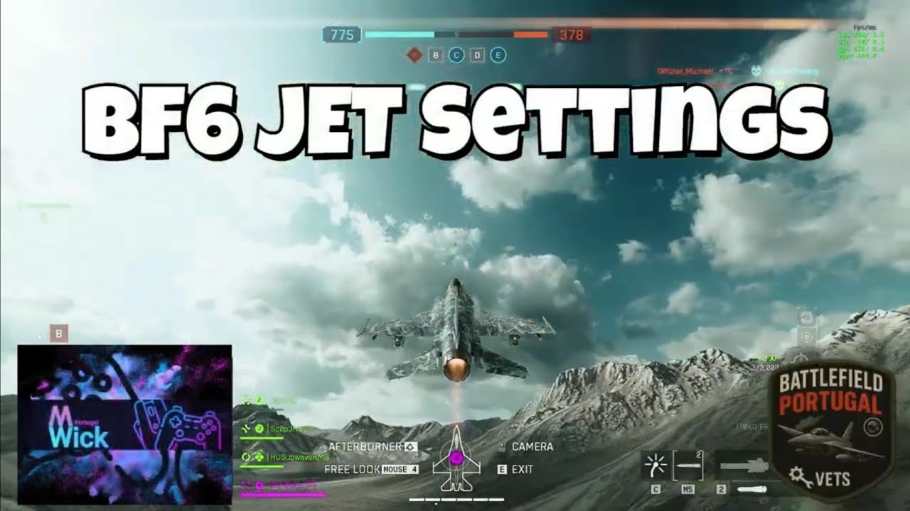 My BF6 Settings for Vehicles Jet & Helicopter 