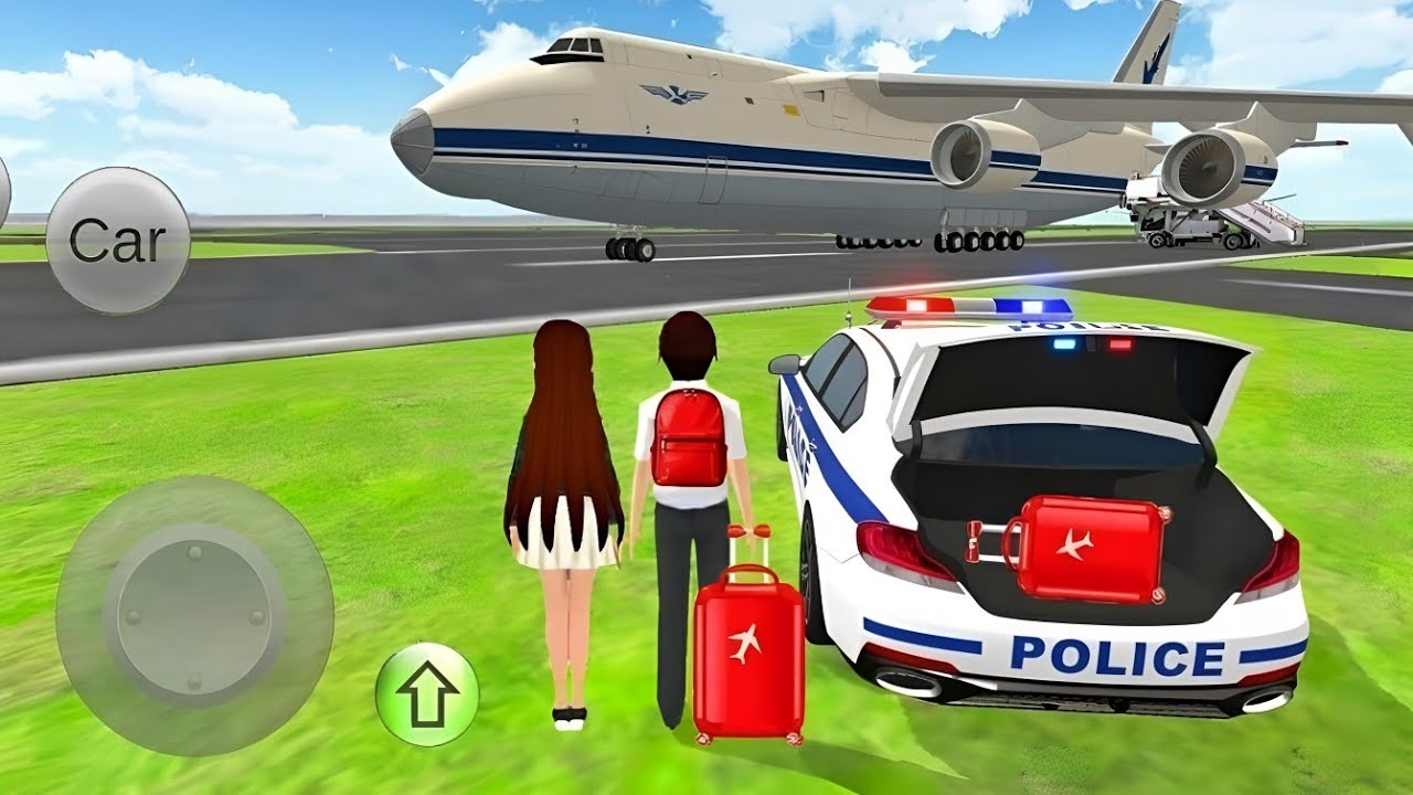Today I Use Police Car For Traveling to Airport - 3D Driving Class 2026 | Android Gameplay 