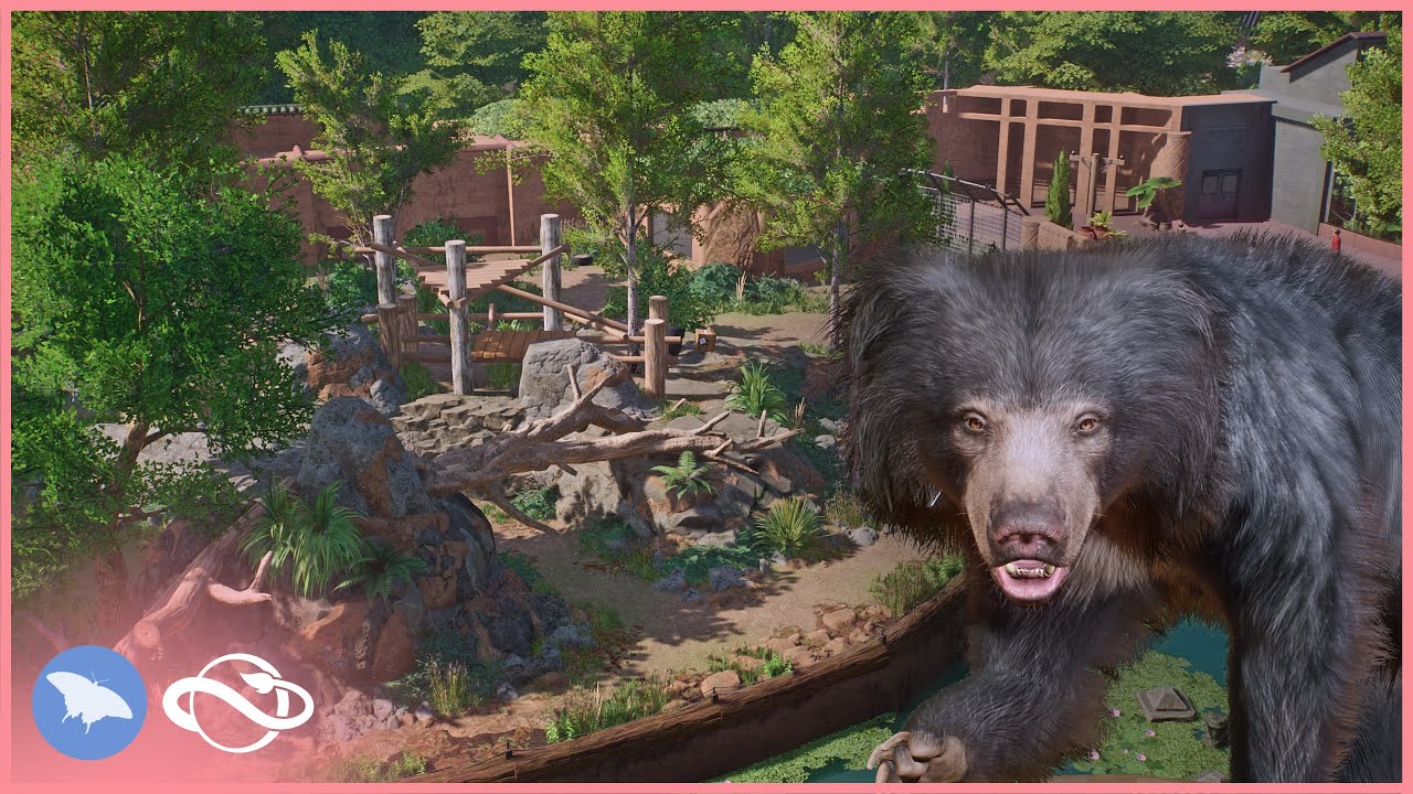 Building a Realistic Sloth Bear Habitat in Camellia Zoo!🐻 | Planet Zoo