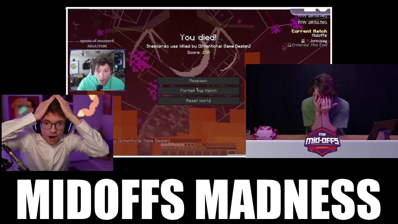 MIDOFFS 2 - TOP CLIPS & FAILS of Minecraft Speedrunning - August 9th