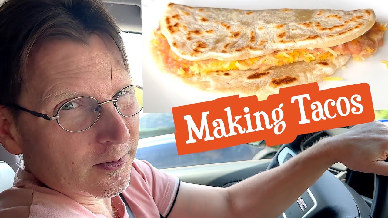 Cooking the BEST Bean & Cheese Tacos EVER While Vlogging - Homemade Recipe