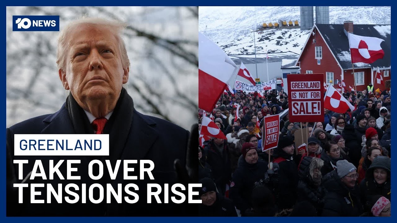 Thousands Protest US Plans To Takeover Greenland, Amid Trump’s Tariff Announcement | 10 News