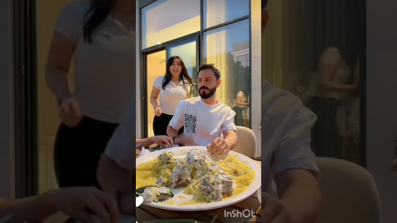 نور وعصام 🥰 المنسف جاهز للأكل 😋😋