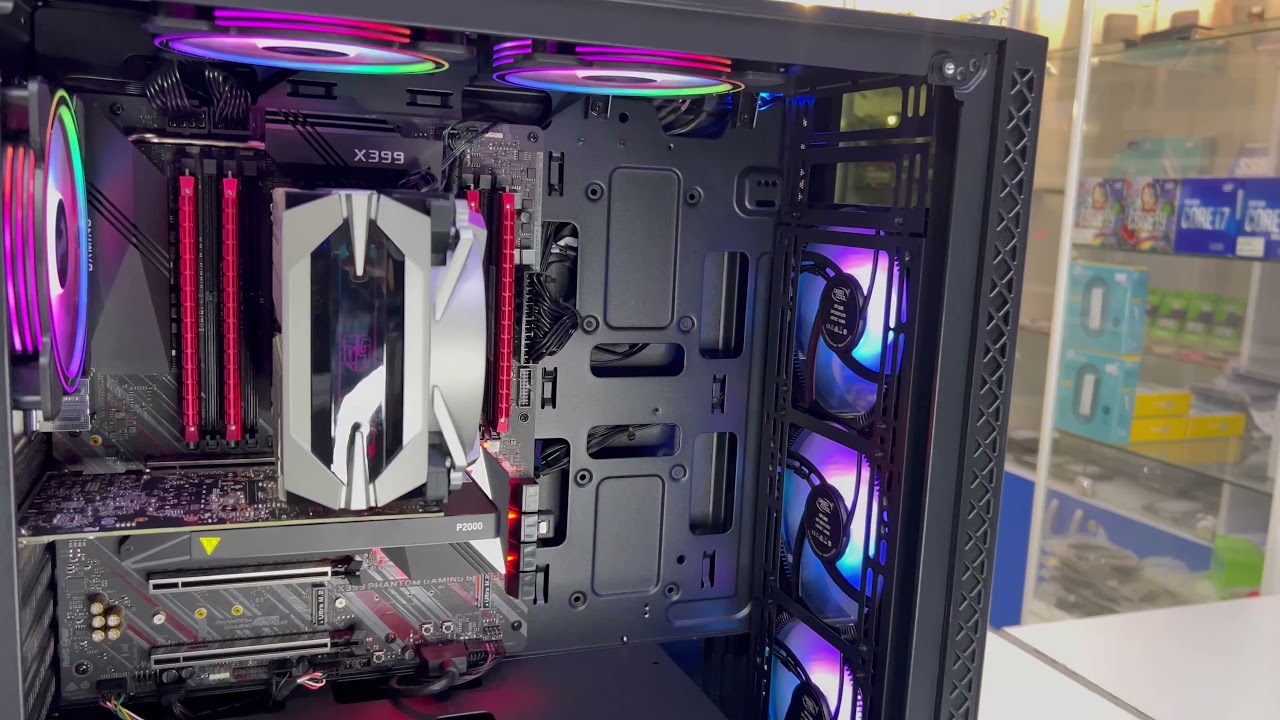 AMD Ryzen Threadripper 1920X, 12 ядер 24 потока, 32Gb DDR4, ssd 500Gb, nVidia Quadro P2000 5Gb, 700W