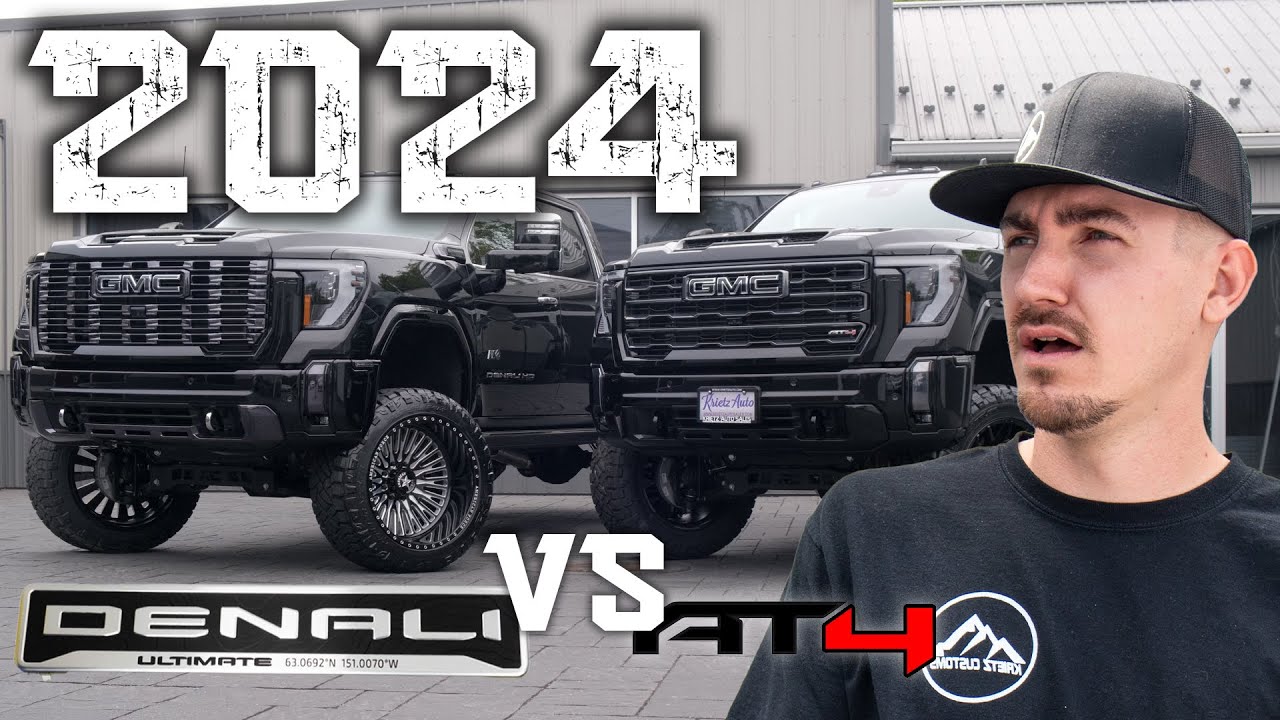 Is the NEW 2024 GMC 2500 Denali Ultimate BETTER than the AT4? || Lifted Truck Builds Compared