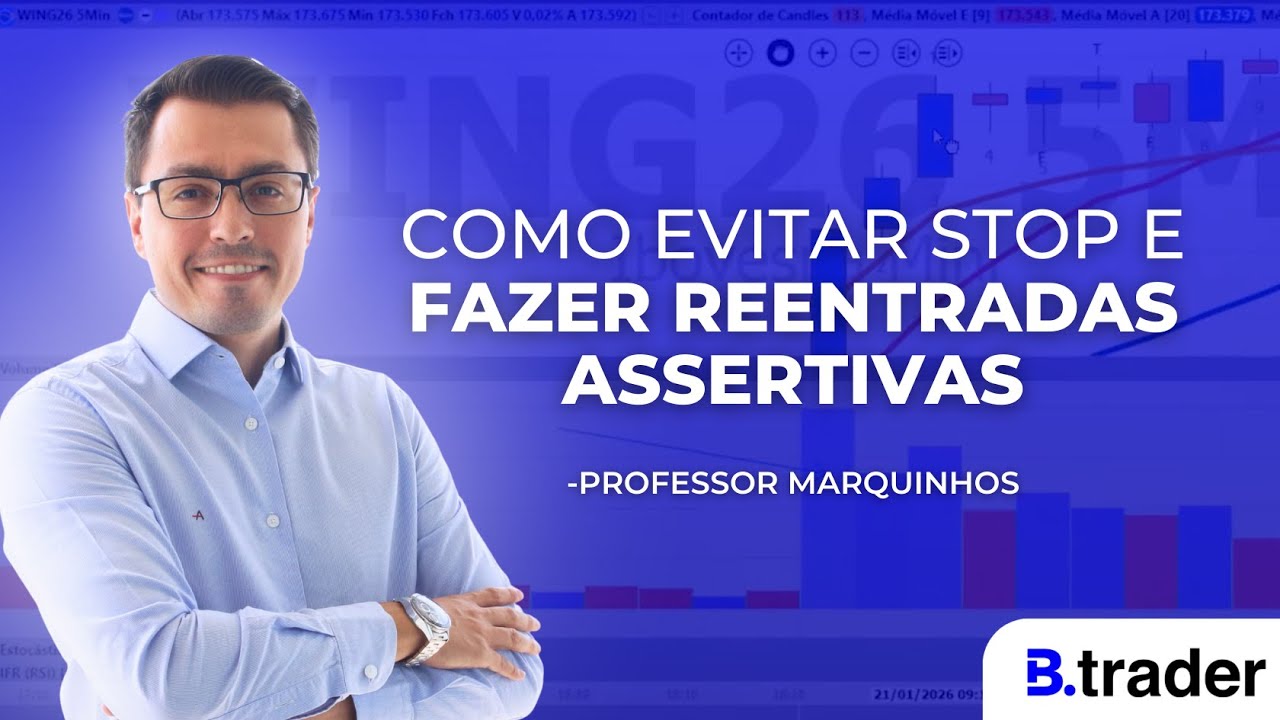 🔴COMO EVITAR STOPS E FAZER REENTRADAS | B.Trader