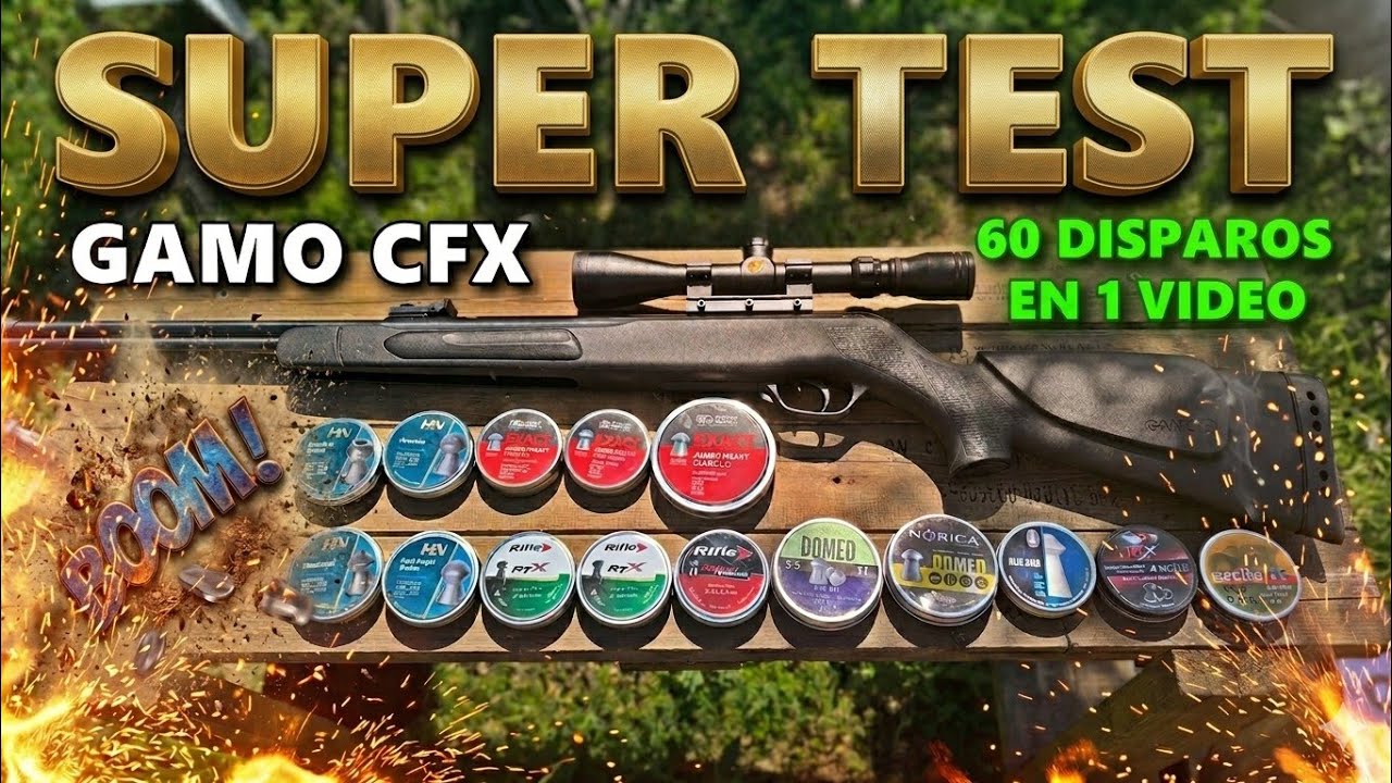 GAMO CFX 5,5 | SUPER PRUEBA DE BALINES ESTILO @VEGAACVLOG
