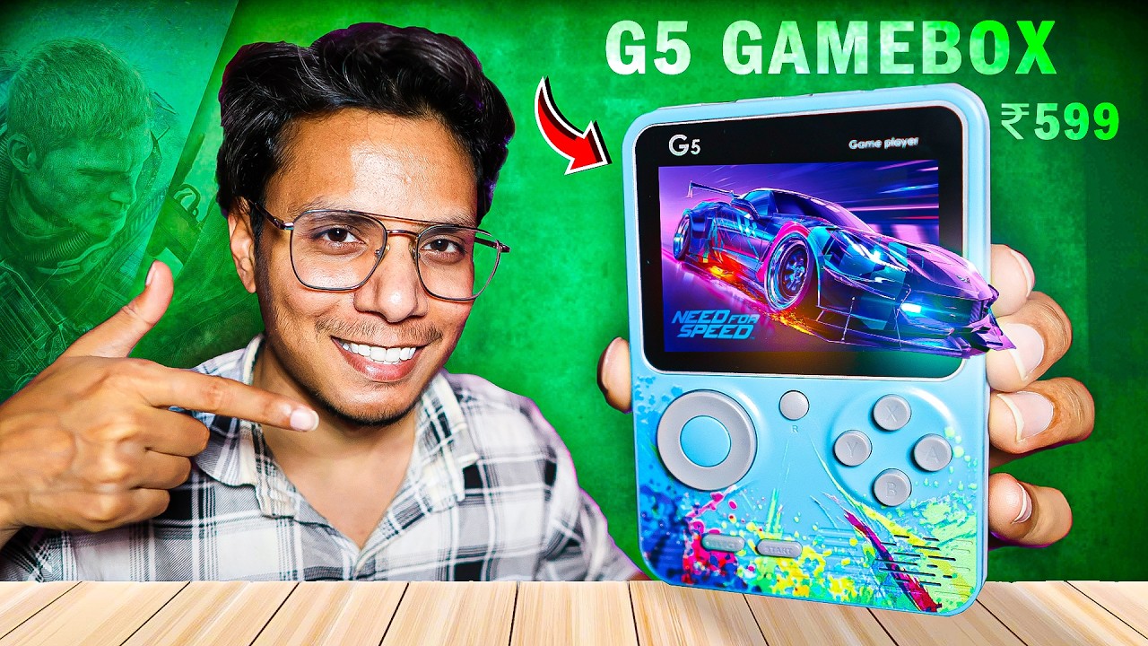 G5 500 in 1 Retro Game Box | Handheld Game Console Review [Hindi] | Cheapest Gaming Console ?